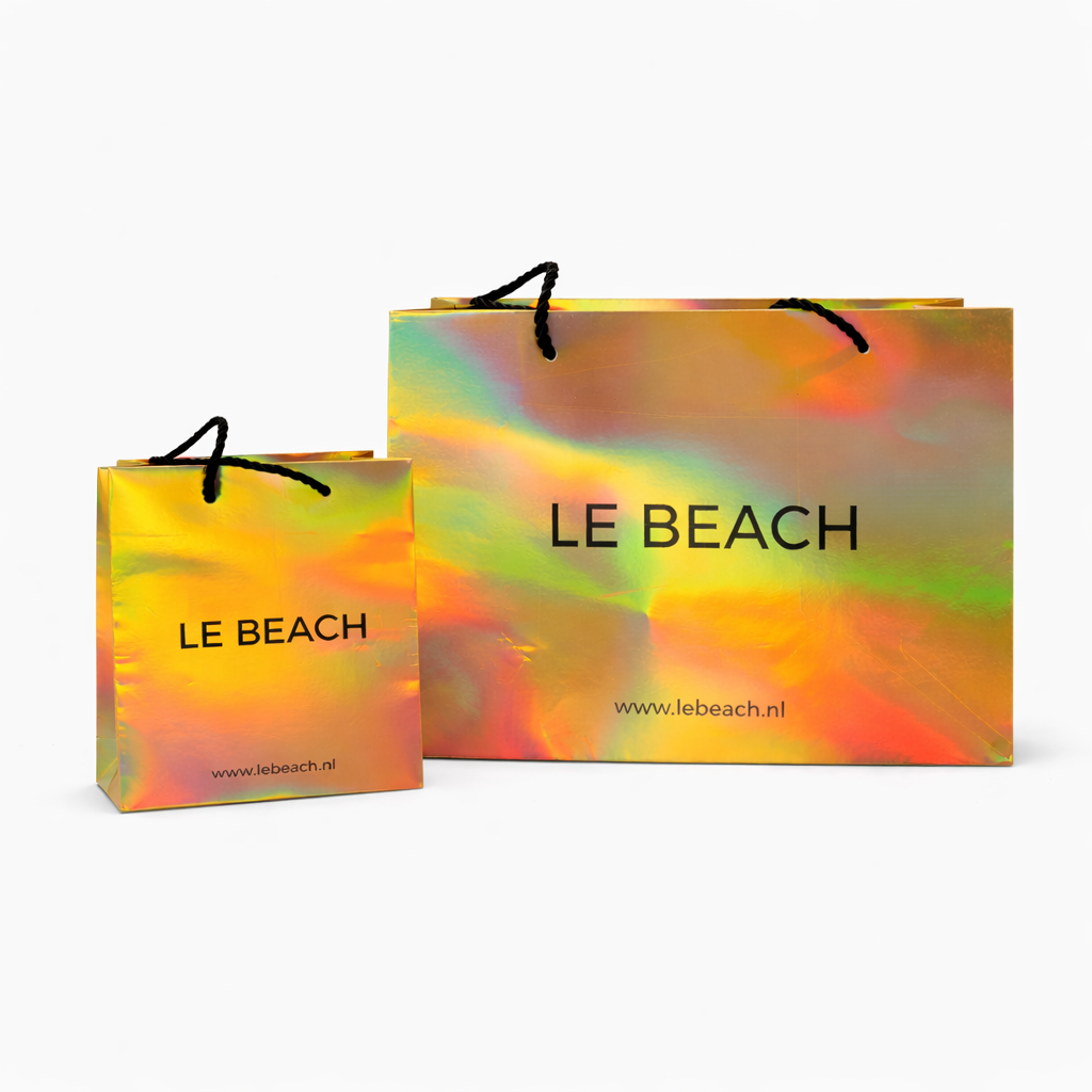 LE BEACH Verlichtende Papieren tas KLEIN