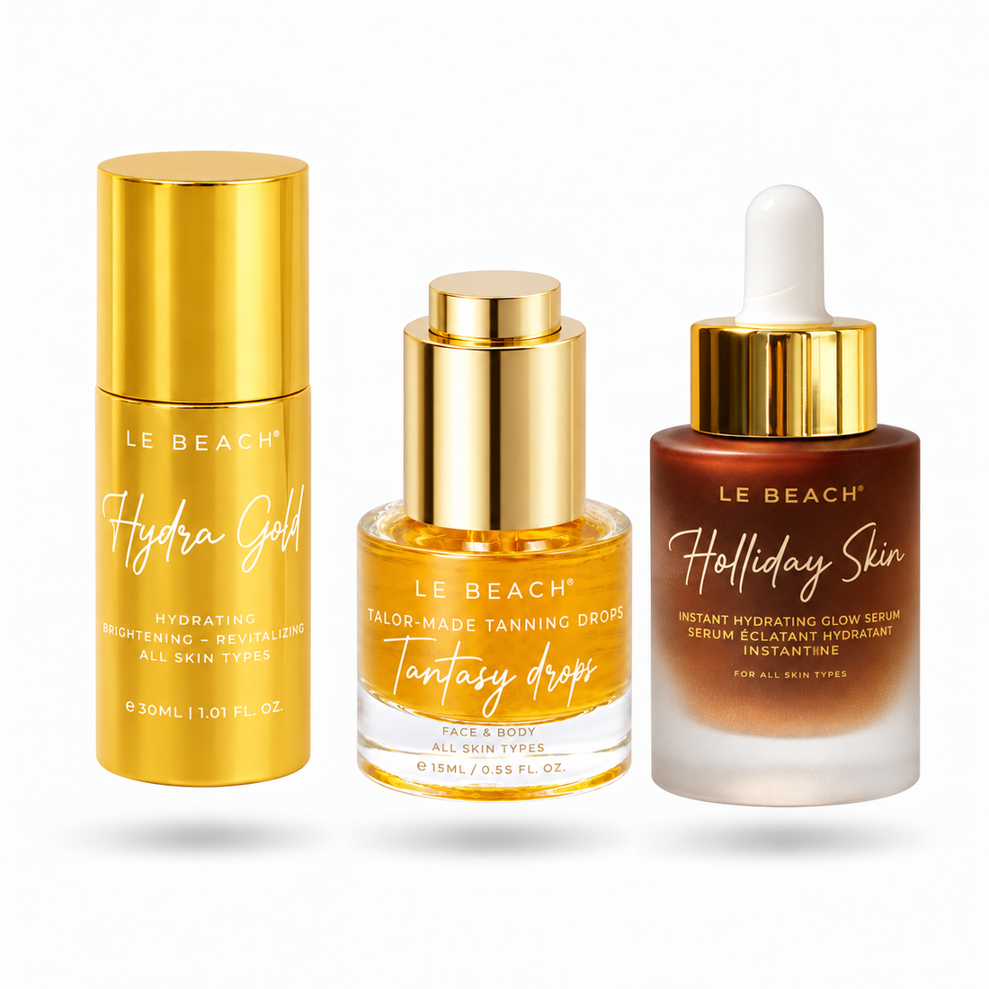 Hydra Gold & Holiday Skin Bundle — Free Tantasy Drops 15 ml