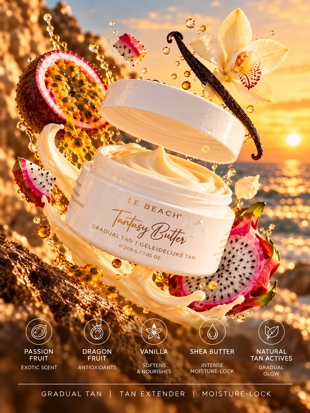 Body Glow Bundle — Tantasy Butter, Pearly Skin, CocoMint Splash & Eraser Glove + FREE Sweet Escape
