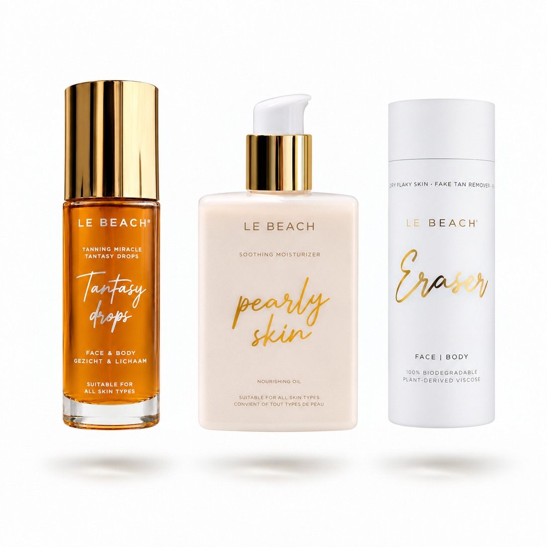 Tantasy Drops Bundle — Tanning Drops, Pearly Skin & Free Eraser Glove